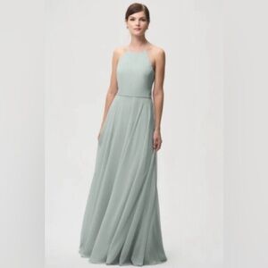 Jenny Yoo Luca dress in morning mist